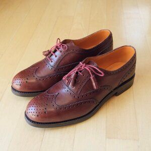 CARMINA Oxblood Leather Oxfords Brogues